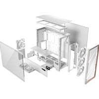 Antec Flux PRO Full Tower Case White/Walnut - 6 PWM Fans, USB-C Antec Flux PRO Full Tower Case White/Walnut - 6 PWM Fans, USB-C